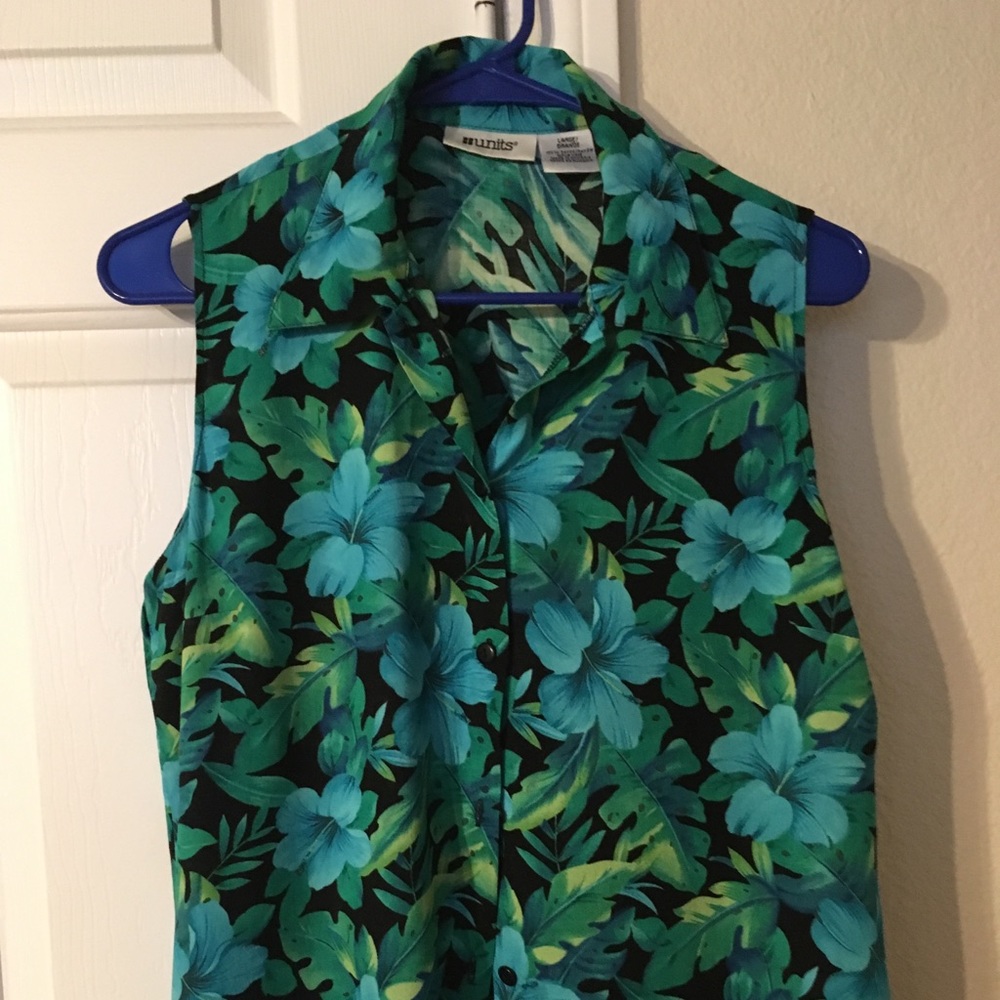 Aloha sleeveless; side slits